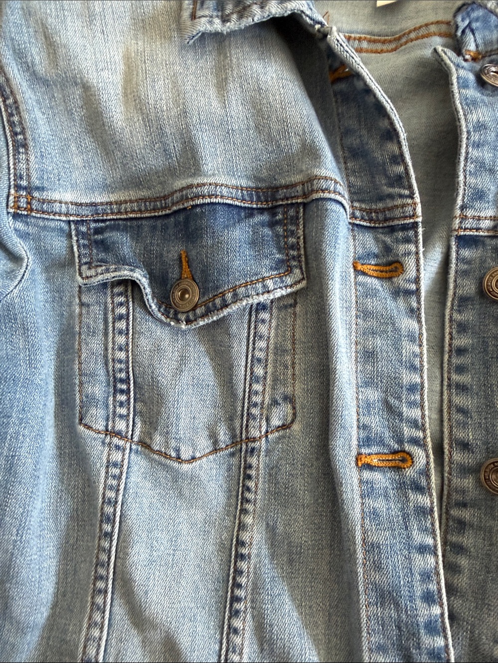 Melrose and Market Light Blue Denim Jean Jacket - Button-Front Style- Size 1X - Picture 3 of 10